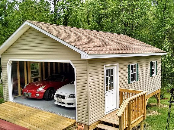 Room for 2-cars and workshop