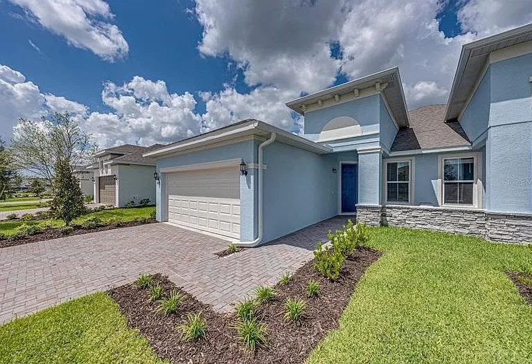 Front Elevation with 2 Car Garage