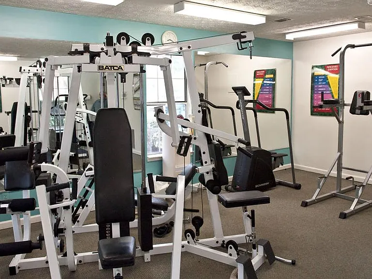 Huge Fitness Center with Entertainment