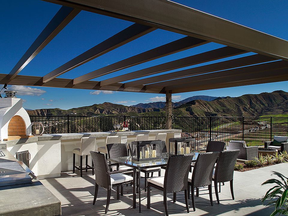 Arista At Aliento Plan 1 Model Home Backyard Patio BBQ