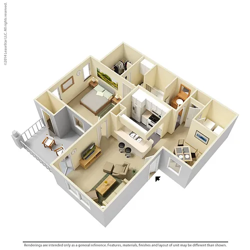 Floor plan 1 Bedroom - A3