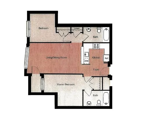 Floor plan 2 Bedroom