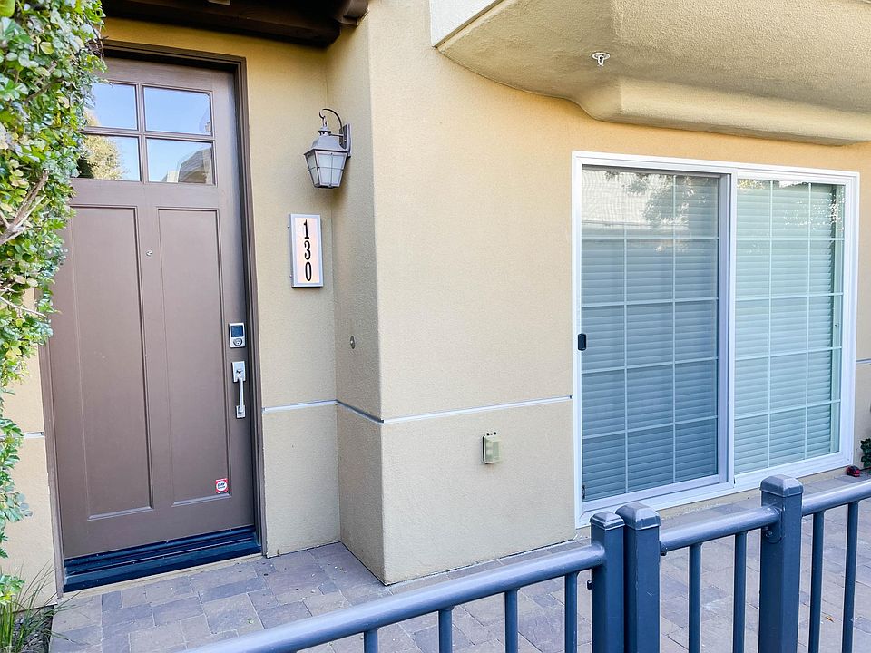 front door and patio area