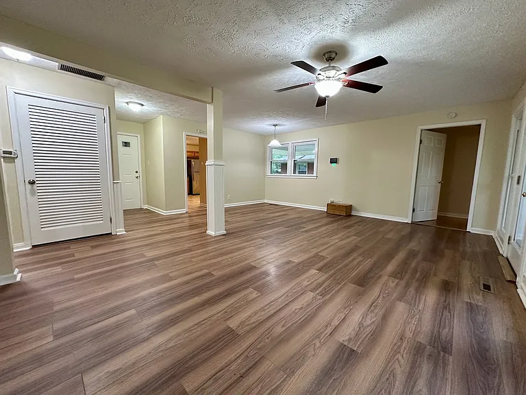 Living area and dining area