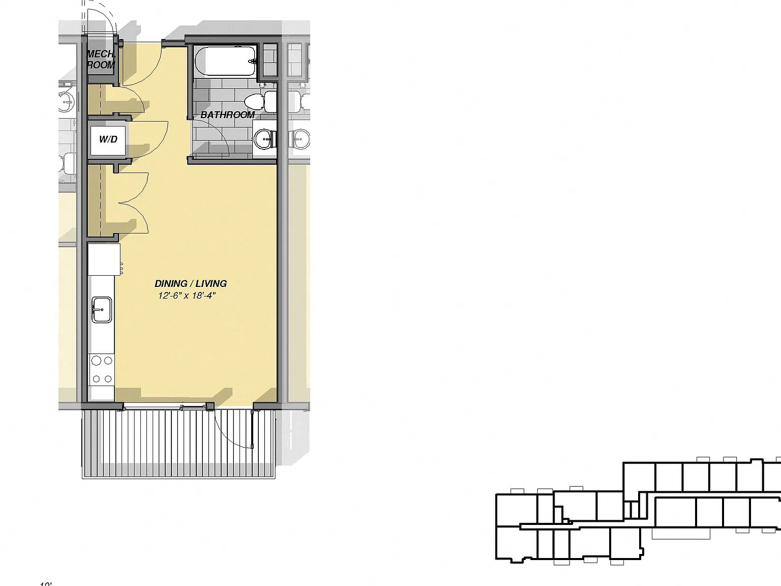 Studio, 447 sqft, $2,800 — Photo 2
