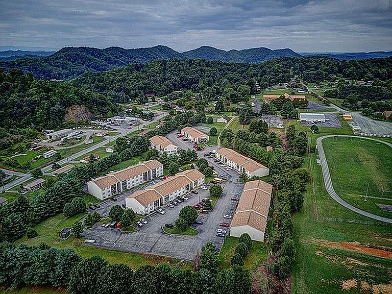 Aerial view of the community