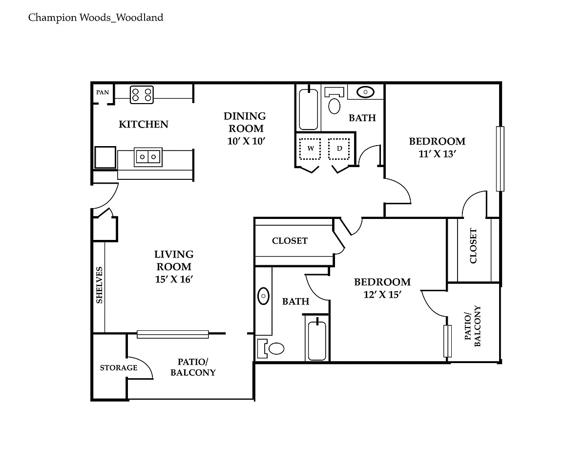 Floor plan Woodland-Essential Housing