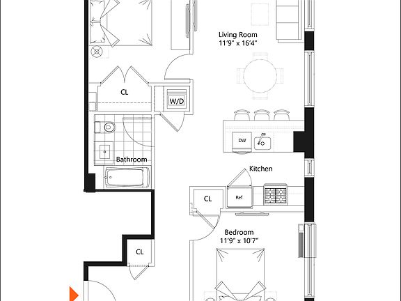 2nd image of 4107 Crescent St APT 5E