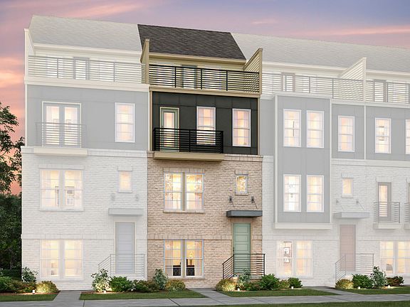 Teravista Exterior 34 features brick, hardi board, balcony and top floor terrace