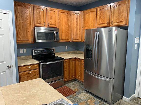 Kitchen with new appliances.