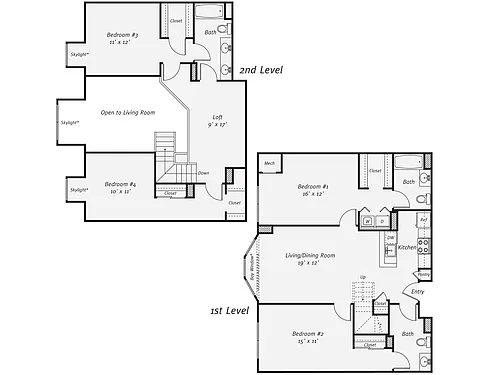 Floor plan D1LP
