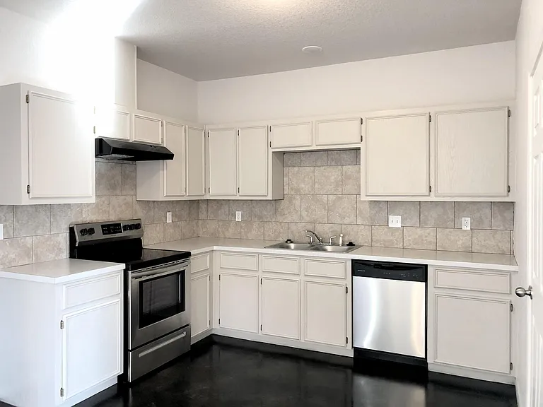 Kitchen, Modern Light Colors, All Stainless Steel Appliances