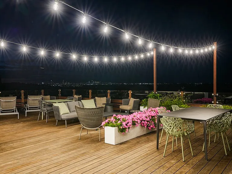 Rooftop lounge