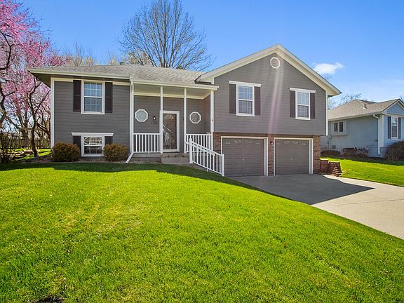 Front view of the house facing west.