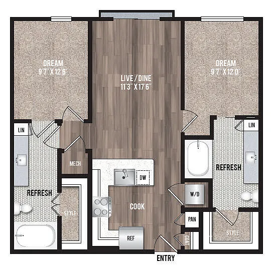 Floor plan B1