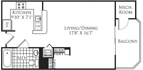 Floor plan Studio 2