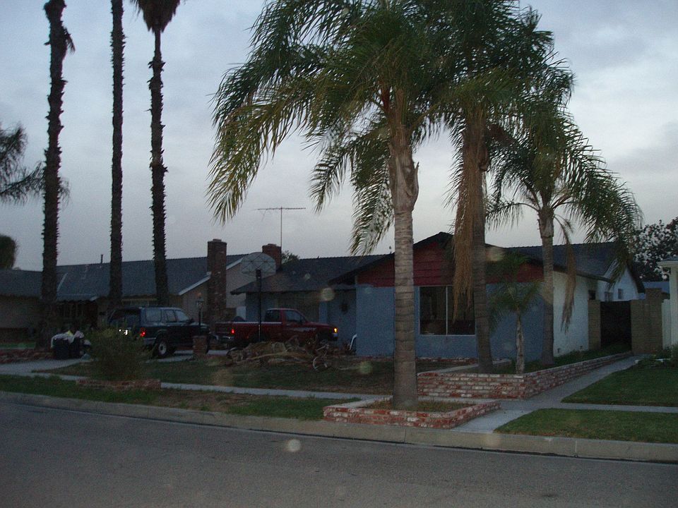 Front of house being painted