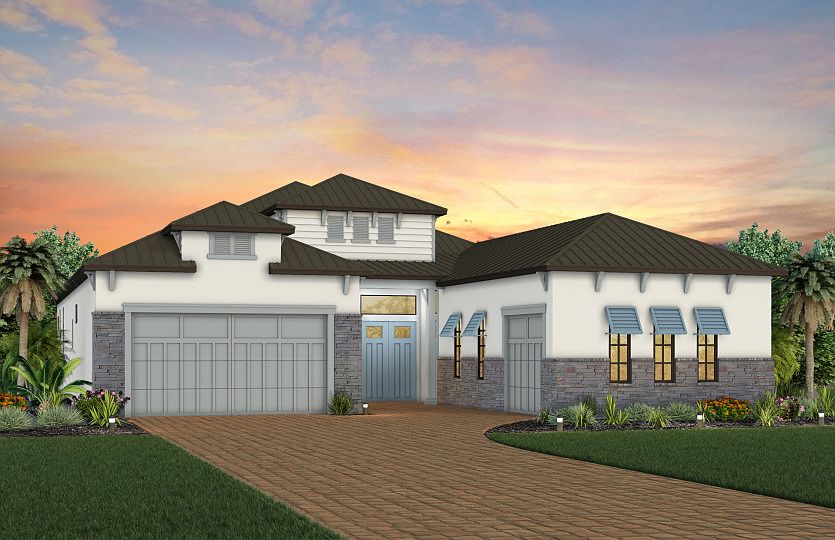 Exterior CO3 with stone detail and metal roof