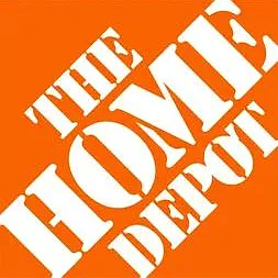 Orange graphic with large white text reading "THE HOME DEPOT"; not a property space photo.