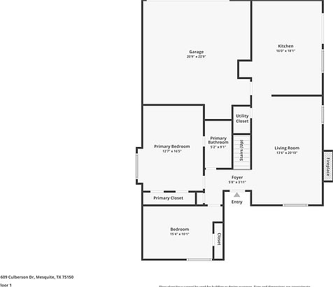 2nd image of 1609 Culberson Dr