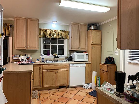 looking from the living room to the kitchen