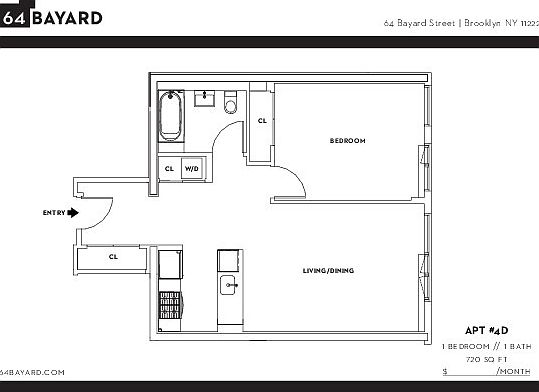 2nd image of 64 Bayard St APT 4D
