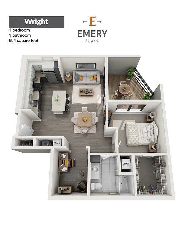 Floor plan Wright