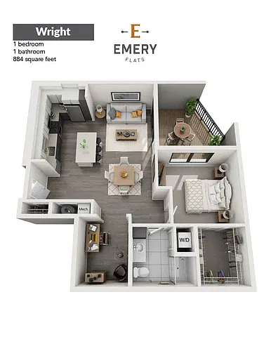 Floor plan Wright
