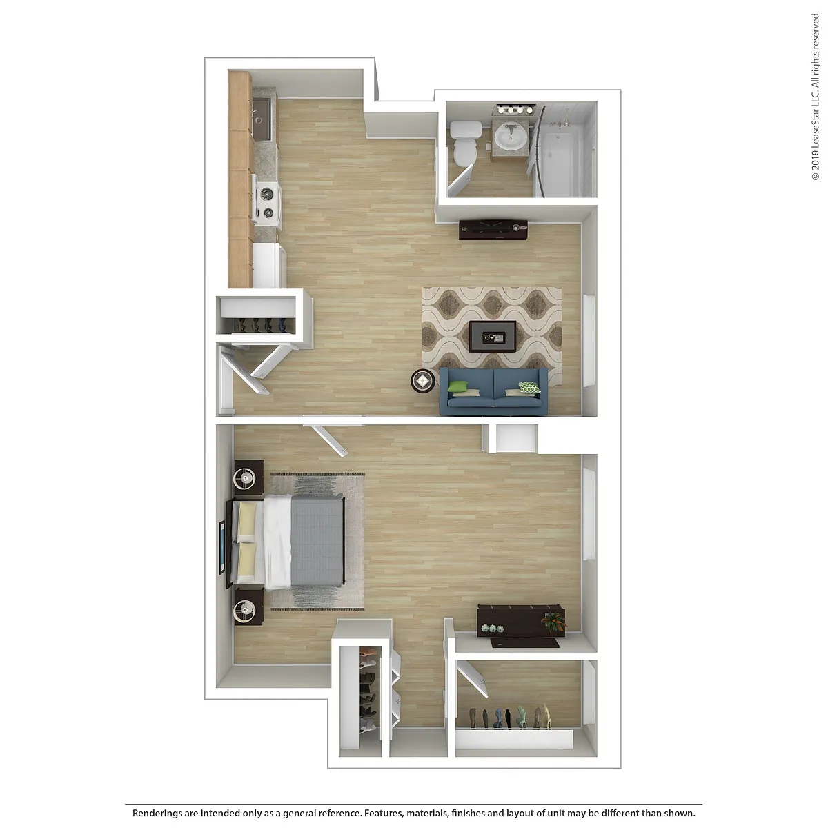Floor plan 1 Bedroom