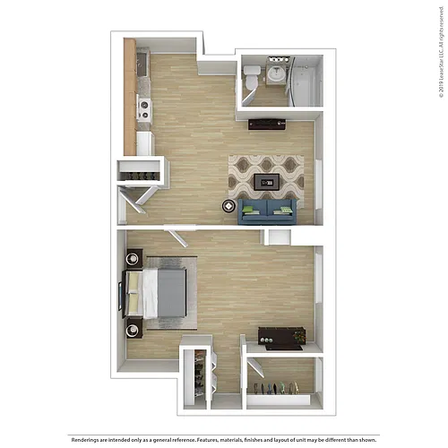 Floor plan 1 Bedroom