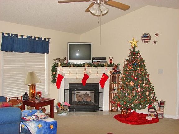 Corner Gas Log Fireplace