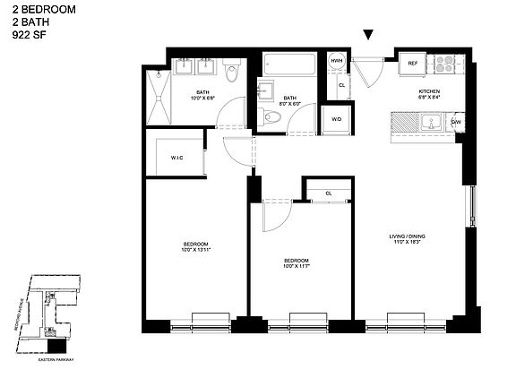 2nd image of 409 Eastern Pkwy #730