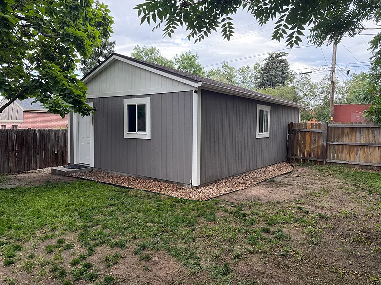 detached deep 2 car garage