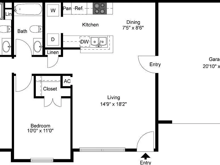 Braunfels Place - D - 2 Beds - 2 Baths - 1052 Sq. ft.