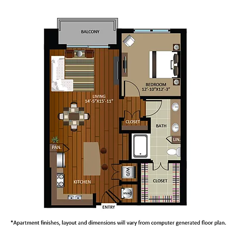 Floor plan A8B