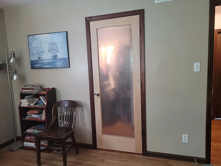 doorway from master bedroom to master dressing room