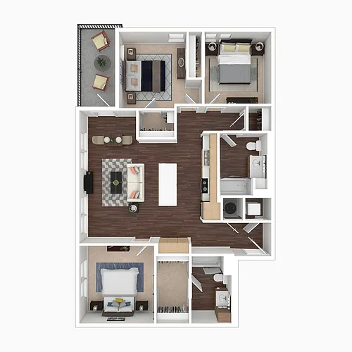 Floor plan C1 - Bear Creek