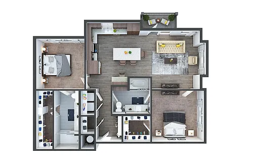 Floor plan B3a