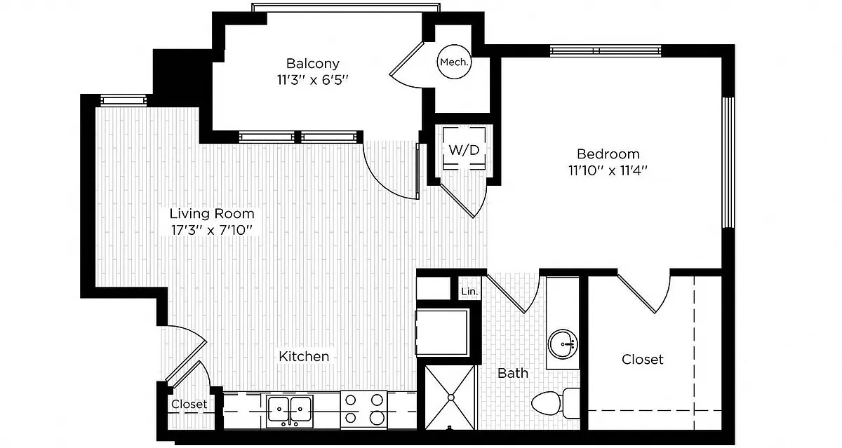 Floor plan STUDIO WEST