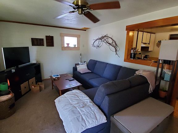 Living Room. Unfurnished. Example of layout by previous tenant.
