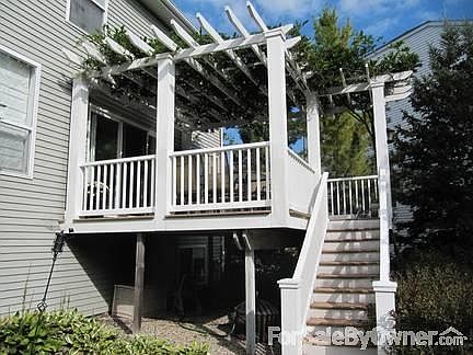 custom deck and cedar pergola
