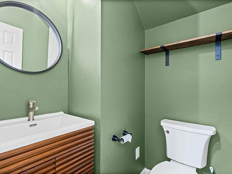half bath off the living room