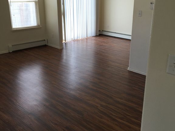 Living room into dining area