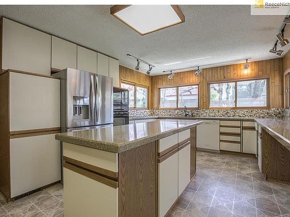Kitchen addition provides tons of storage and counterspace.