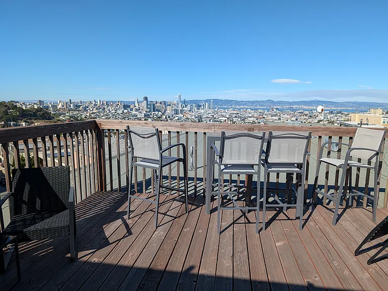 Shared rooftop deck