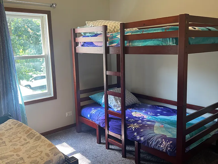 Bedroom # 3 With 2 Twin Bunkbeds. Can be changed to two-twins, full- or queen-sized bed upon request.
