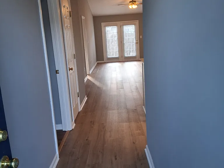 Looking in front door