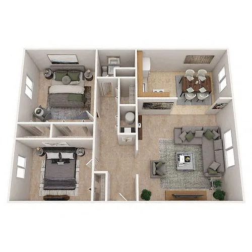 Floor plan Two Bedroom