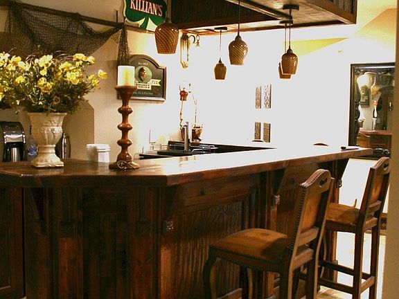 Custom Wet Bar with Tap