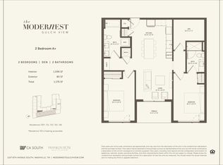 2 Bedroom Den plan